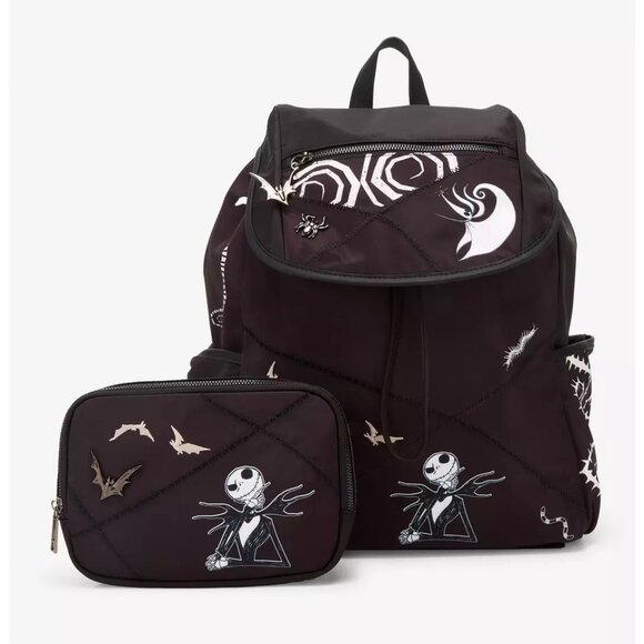 Disney-The Nightmare Before Christmas Icons Backpack /w Removable Belt Bag - NEW - Picture 2 of 5